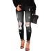 Women's Skinny Ripped Trendy Jeans Distressed Stretchy Denim Pants