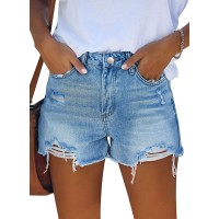Denim Shorts for Women Distressed Jean Shorts Ripped Summer Hot Short SJ002