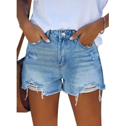 Denim Shorts for Women Distressed Jean Shorts Ripped Summer Hot Short SJ002