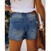 Denim Shorts Women Trendy Button Summer Cut Off Short Womens Jean Shorts High Waisted Jeans SJ006