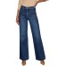 Women's Wide Leg Jeans High Waisted Straight Leg Stretchy Denim Pants with Pockets WLL002