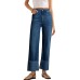 Women's Wide Leg Jeans High Waisted Straight Leg Stretchy Denim Pants with Pockets Wll005